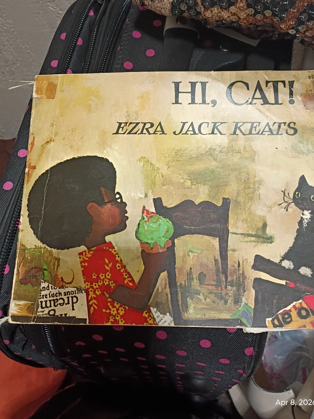 Hi, Cat! - Vintage Children’s Book (Black, Green)